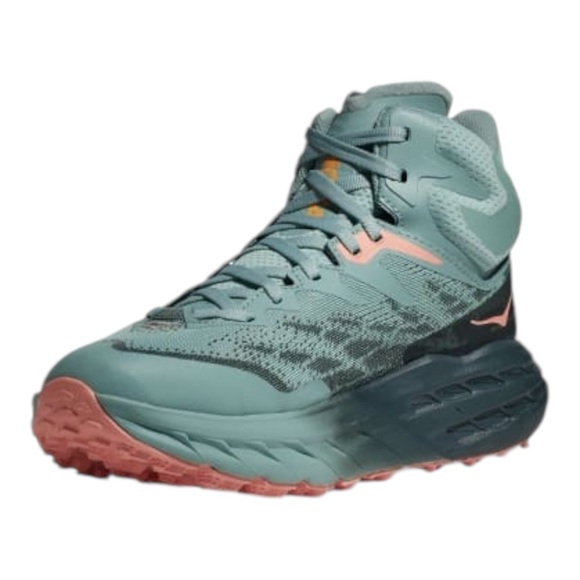 HOKA WOMEN'S SPEEDGOAT MID 5 GTX | AGAVE / SPRUCE- Size 6 - Picture 5 of 9